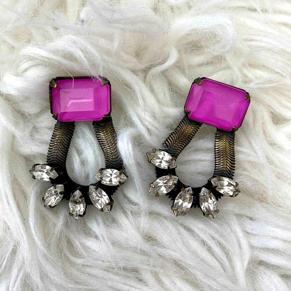 Loren Hope Pink Marquee Earrings
